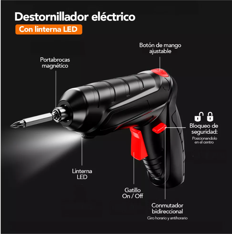 Destornillador Eléctrico Inalámbrico